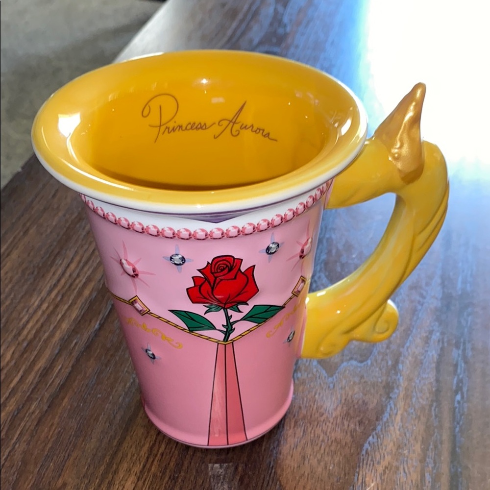 Princess Aurora Pink and Yellow Mug